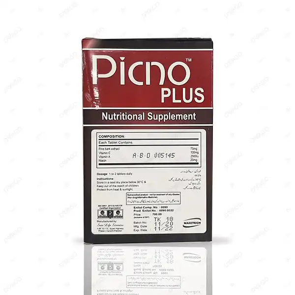 Picno Plus Tablets 20s ( Pack Size 2 X10s)